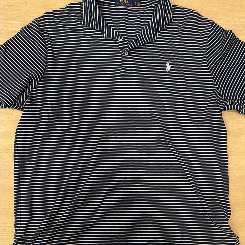 Polo by Ralph Lauren Men's Black Striped Shirt